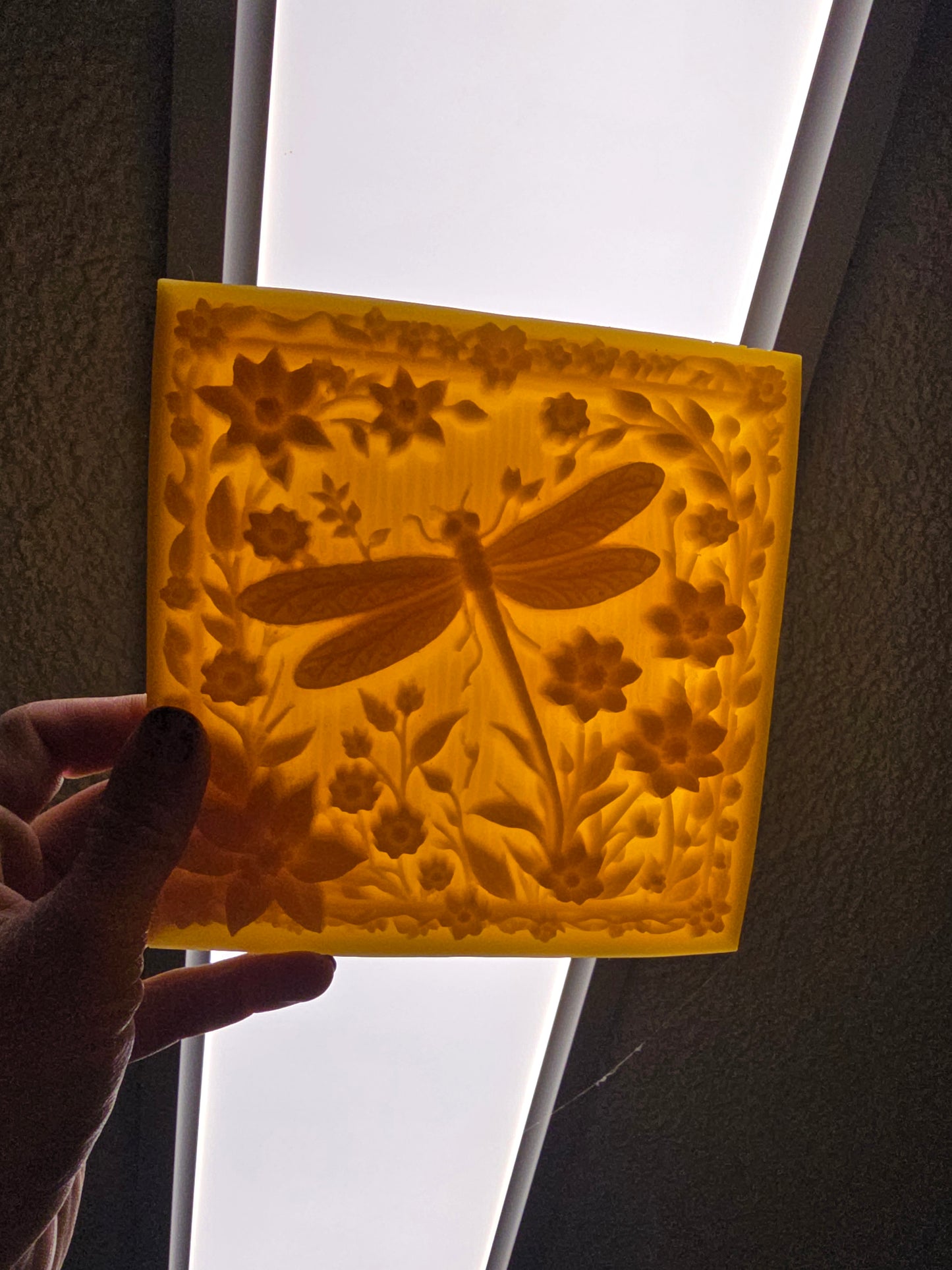 Dragonfly Garden Plaque | Beeswax Ornament