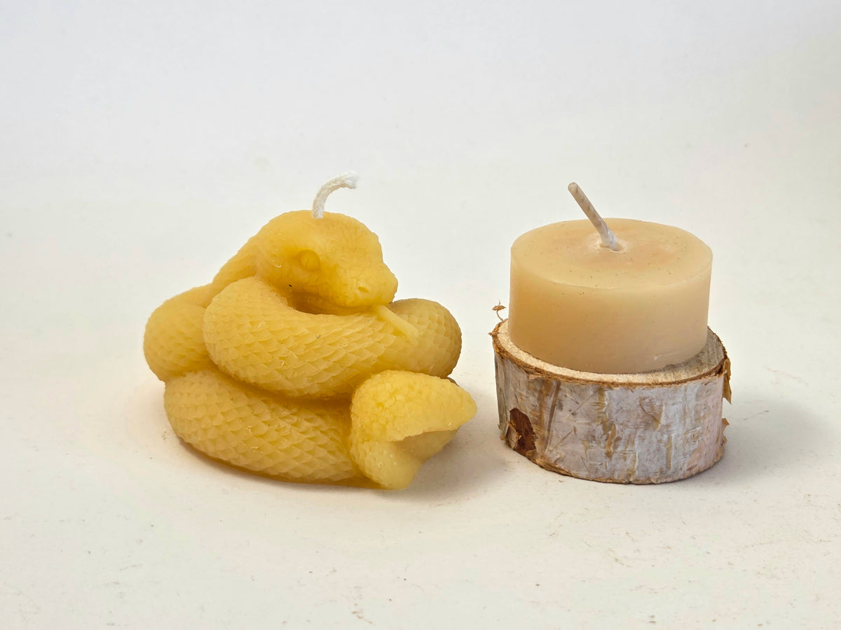Diamondback | Beeswax Snake Candle