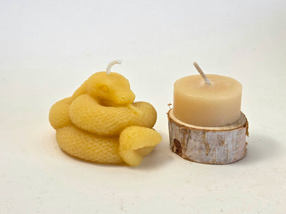 Diamondback | Beeswax Snake Candle