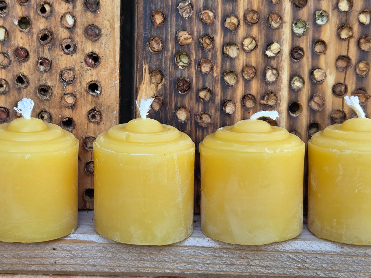 Rustic Votives - Pack of 6 | Beeswax Candles