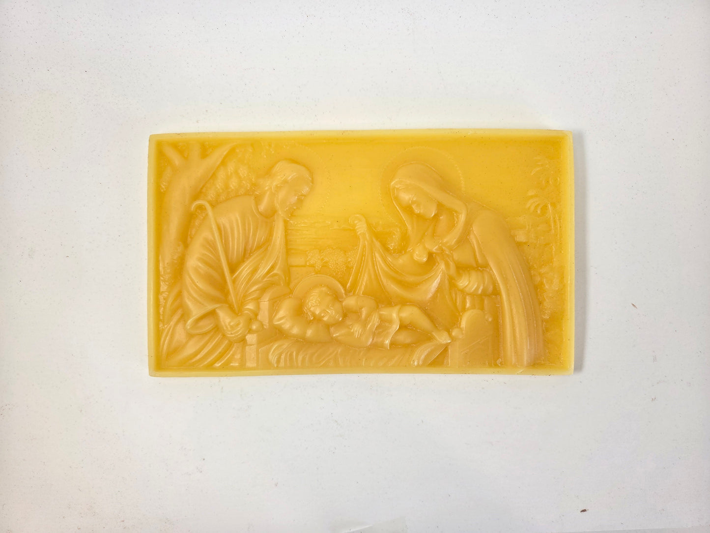 Welcome to Our World Nativity Plaque | Beeswax Ornament