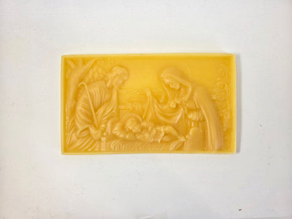 Welcome to Our World Nativity Plaque | Beeswax Ornament