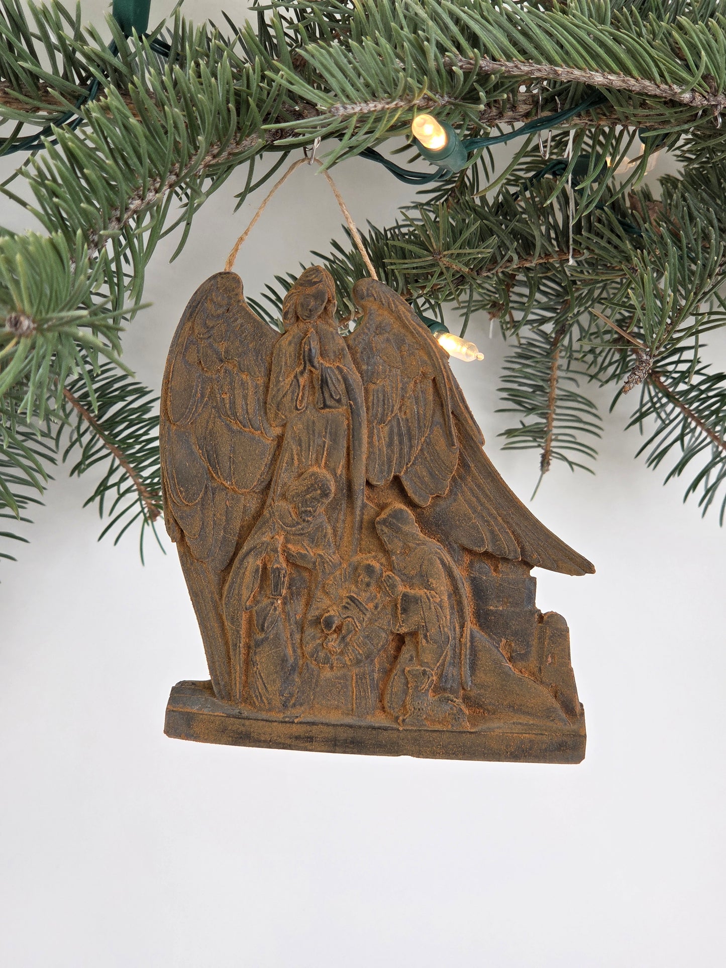 Guardian Angel Nativity | Beeswax Ornament