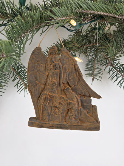 Guardian Angel Nativity | Beeswax Ornament
