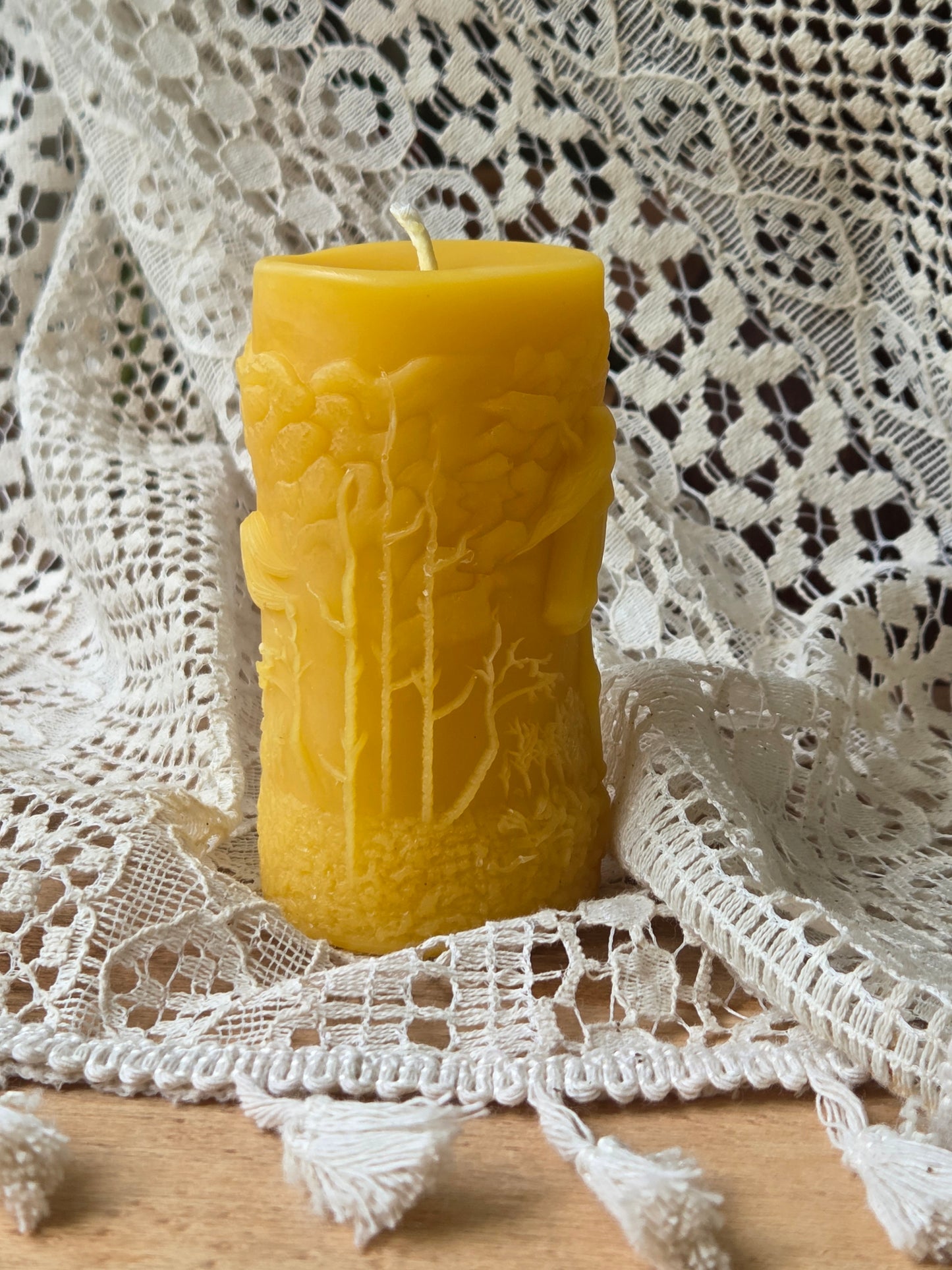 Forest Pony Pillar | Beeswax Candle