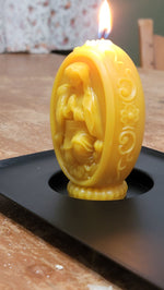 He comes to me‐ beeswax sphere candle