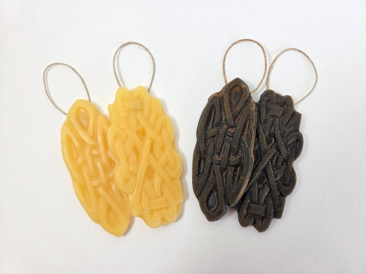 Celtic Knots - Set of 2 | Beeswax Ornaments