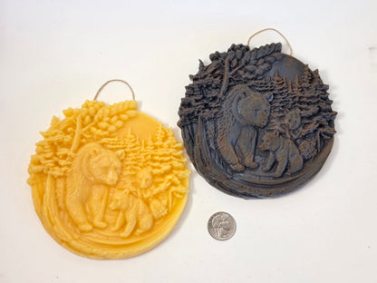 Mama and Cubs | Beeswax Ornament