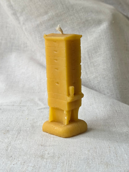 Modern Beehive | Langstroth Hive Beeswax Candle