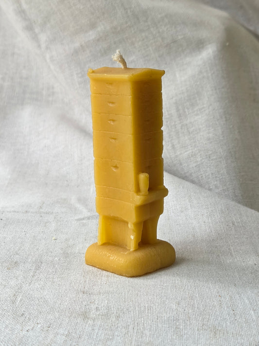 Modern Beehive | Langstroth Hive Beeswax Candle