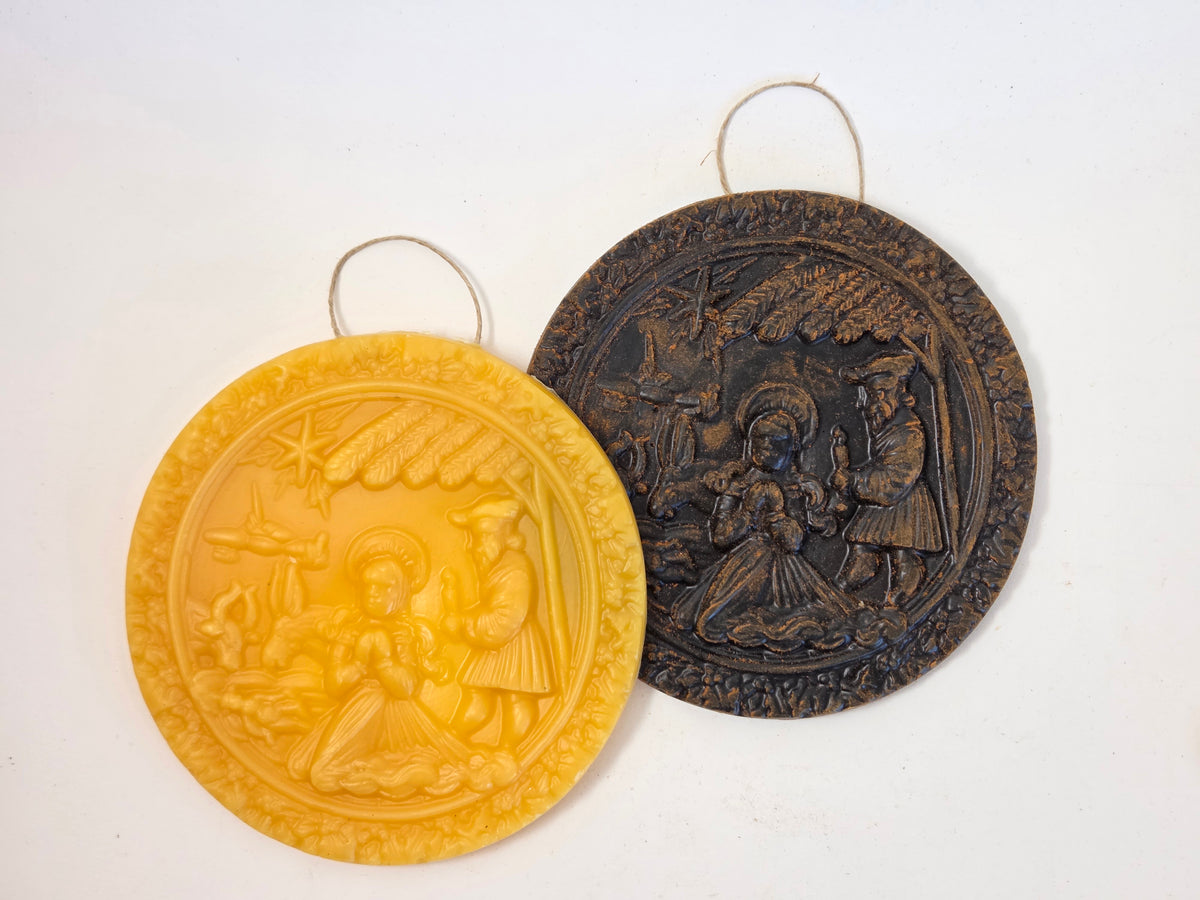 Old World German Nativity | Beeswax Ornament