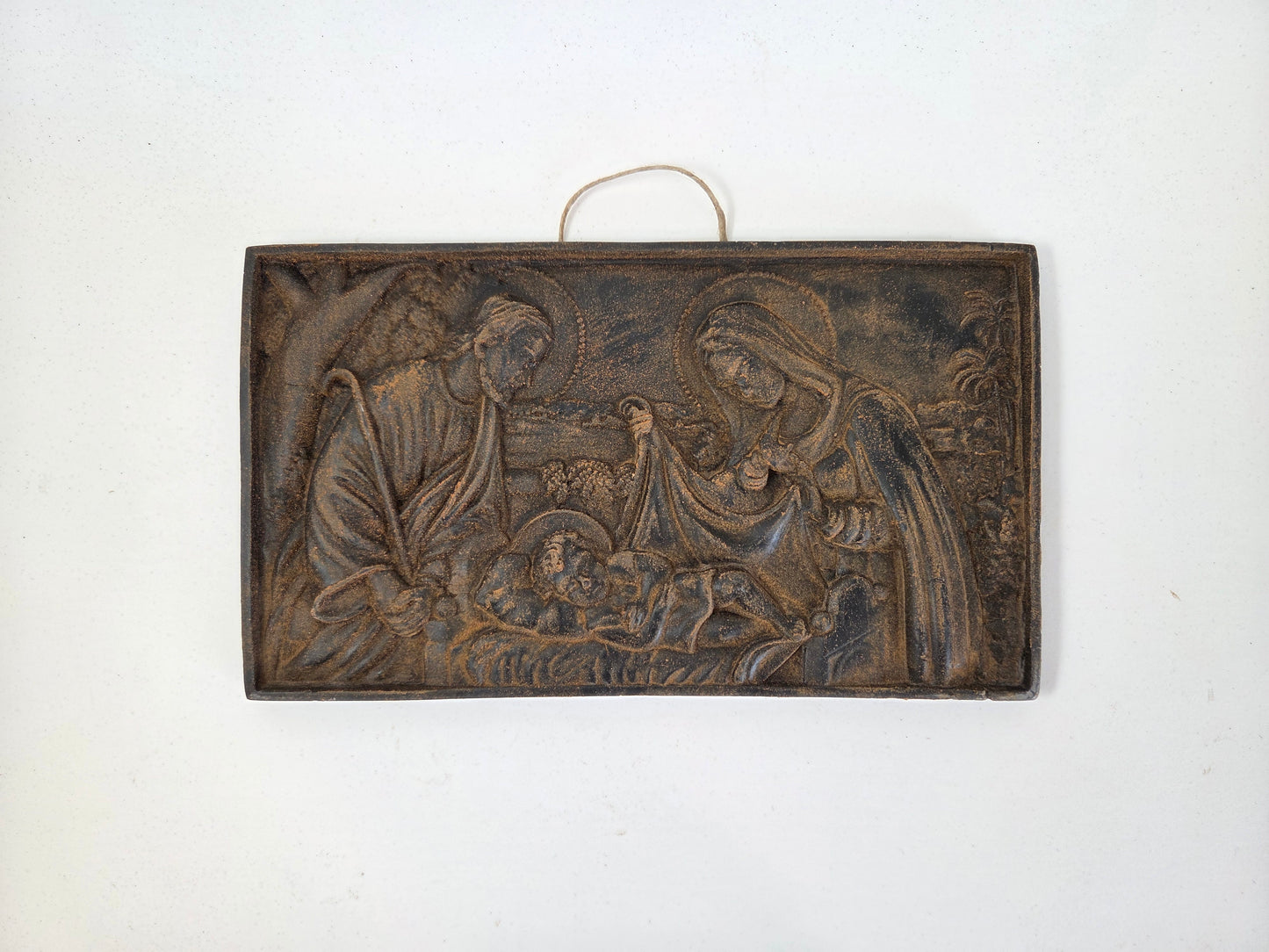 Welcome to Our World Nativity Plaque | Beeswax Ornament