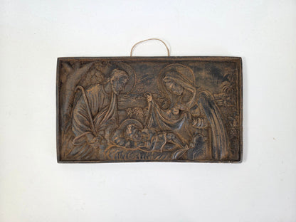 Welcome to Our World Nativity Plaque | Beeswax Ornament