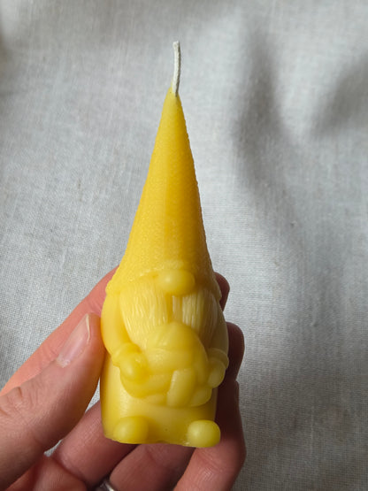 Heart Gnome | Beeswax Candle