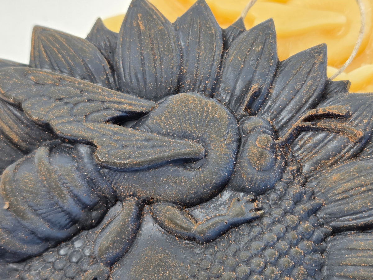 Sunflower Bee | Beeswax Ornament