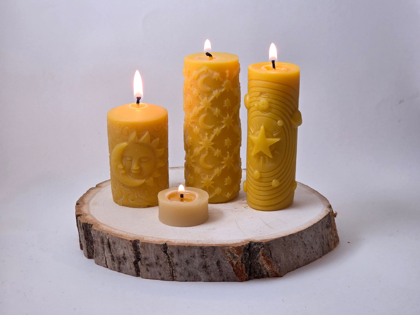 Eternal Star Pillar | Beeswax Candle