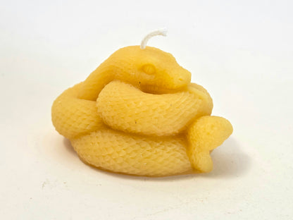 Diamondback | Beeswax Snake Candle