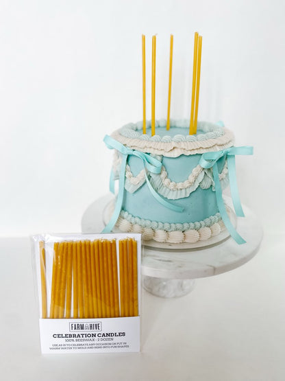 Celebration Candles | Tall Bendable Beeswax Candles