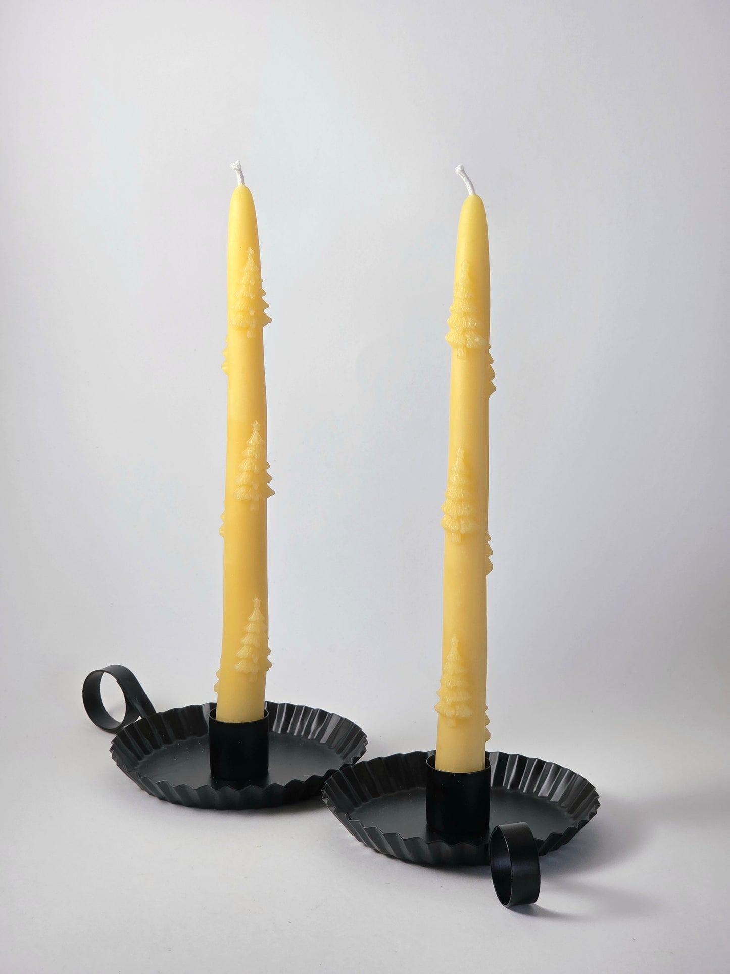 Christmas Trees Tapers - Set of 2 | Beeswax Candles