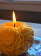 David's Rose | Floral Beeswax Candle