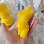 Pregnant Woman big n' small beeswax candle