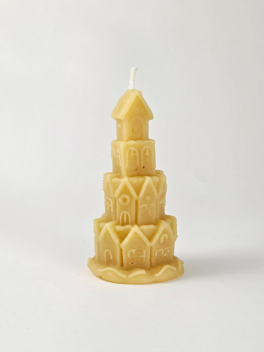 Gingerbread House Village | Beeswax Candle