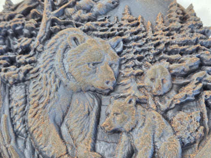 Mama and Cubs | Beeswax Ornament