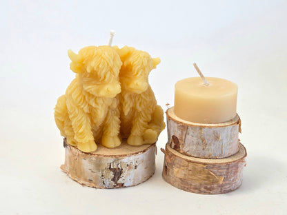 Bovine Besties | Beeswax Highland Cow Candle