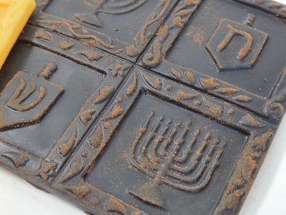 Menorahs and Dreidels | Beeswax Ornament