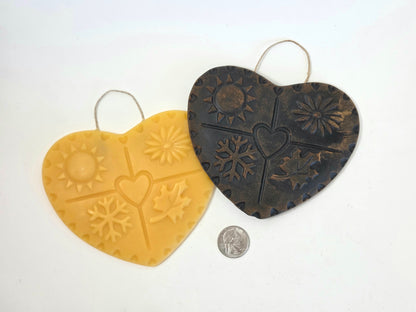 Four Seasons Heart | Beeswax Ornament