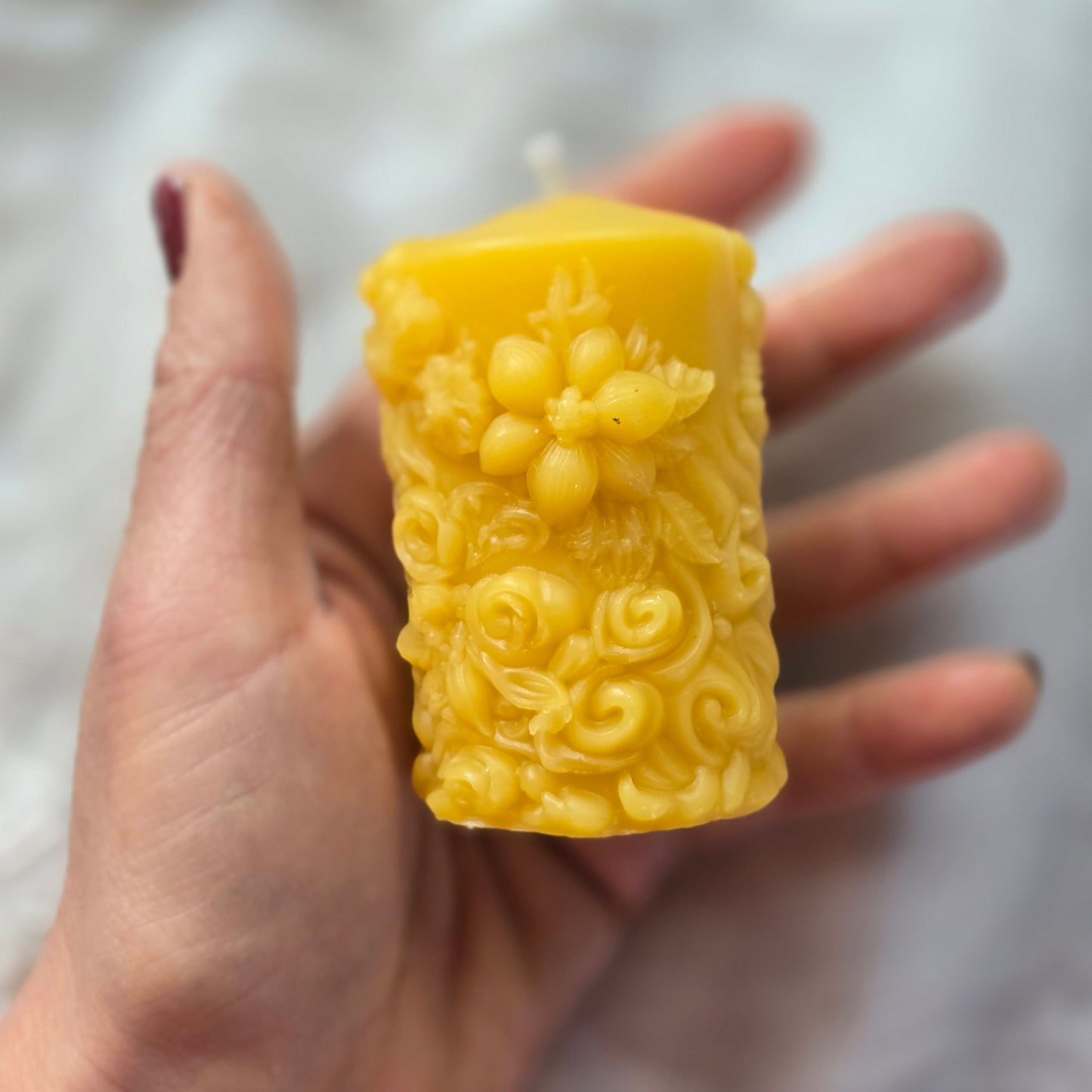 Florist's Delight Pillar | Beeswax Candle