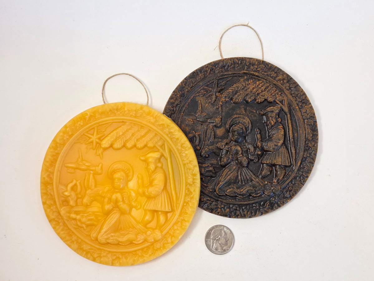 Old World German Nativity | Beeswax Ornament