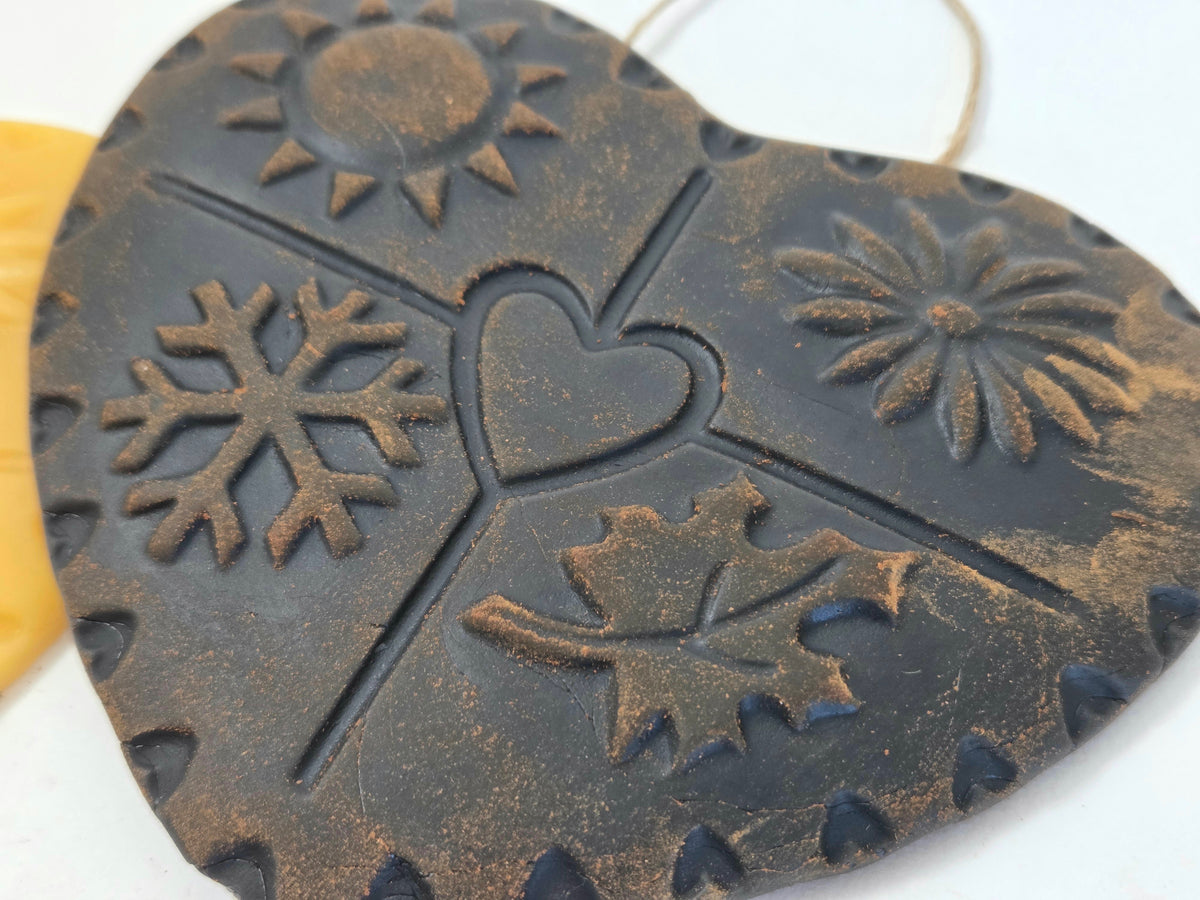 Four Seasons Heart | Beeswax Ornament