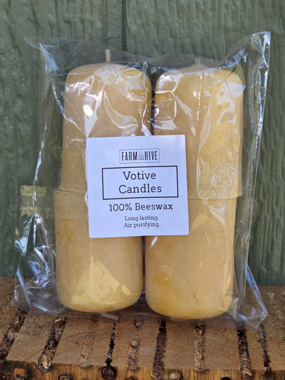 Classic Votives - Pack of 4 | Beeswax Candles