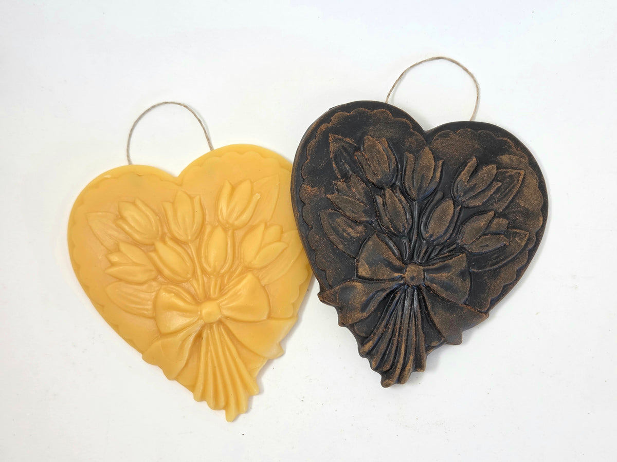 Tulip Bouquet Heart | Beeswax Ornament