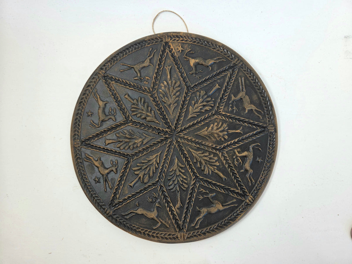 Nordic Noel | Extra Large Beeswax Ornament / Wall Plaque