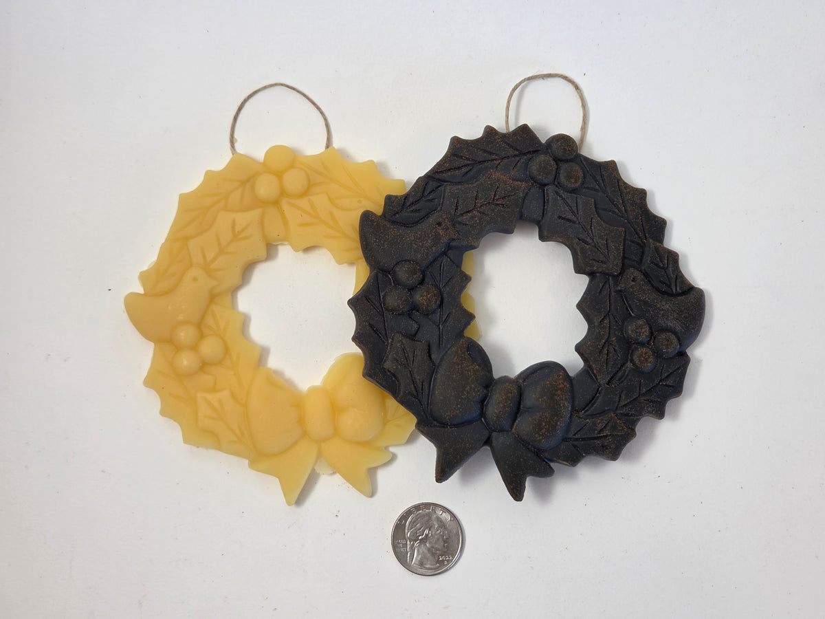 Turtledove Wreath | Beeswax Ornament