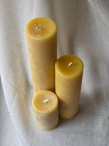 Heirloom Pillars - 3 sizes | Beeswax Candles