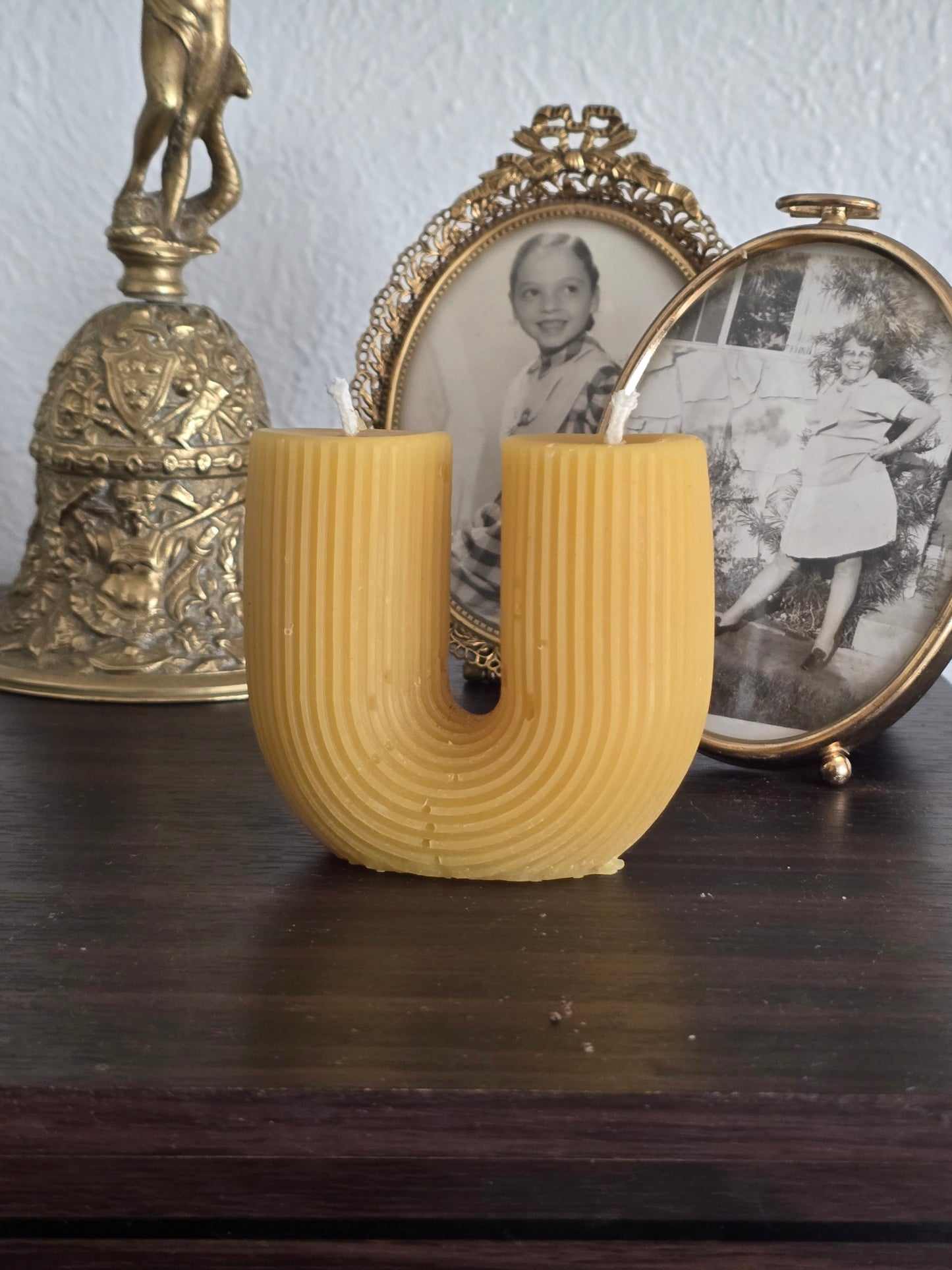 U Columns | Double Wick Beeswax Candle