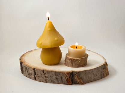 Forest Mushroom | Beeswax Candle