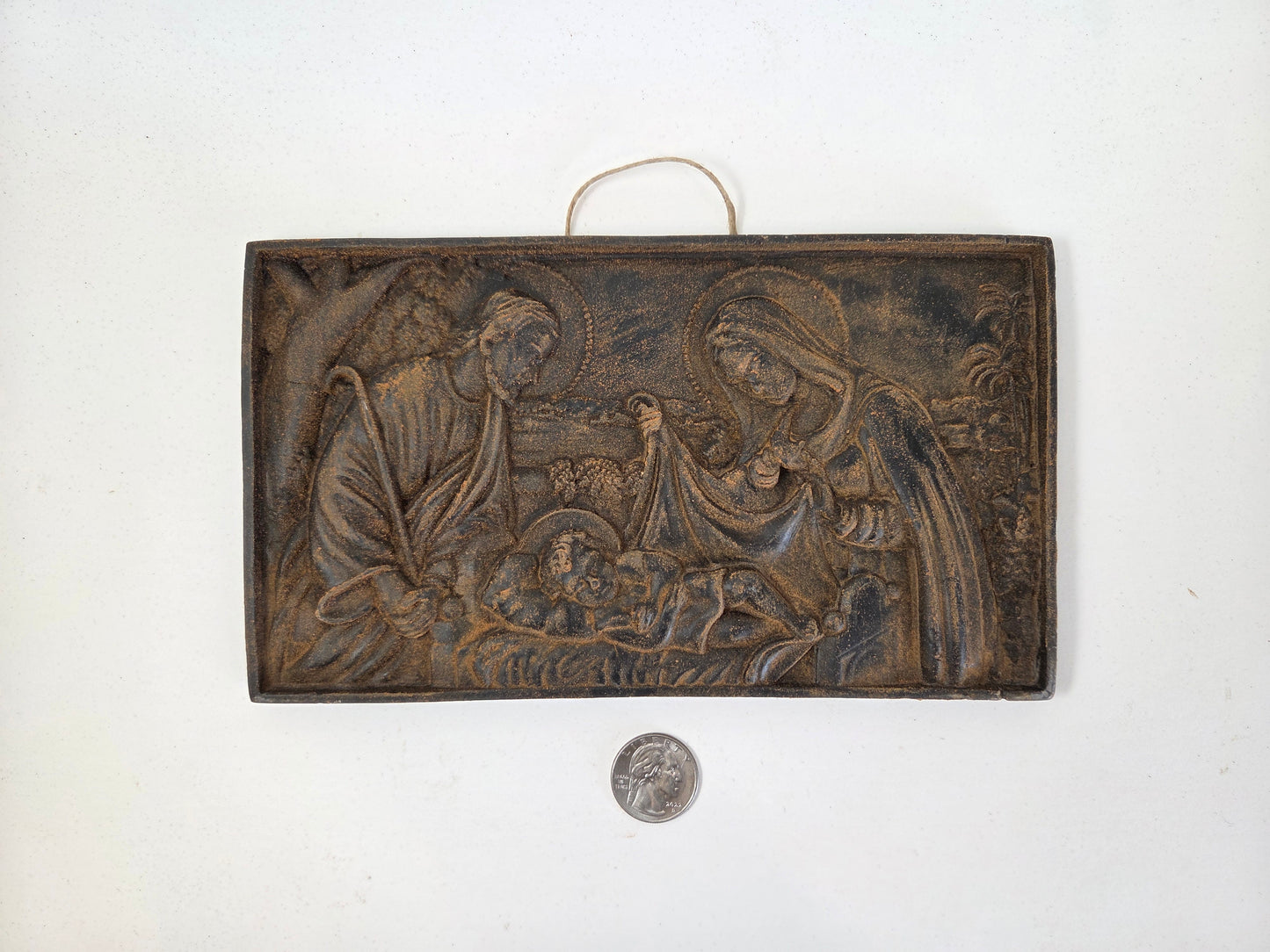 Welcome to Our World Nativity Plaque | Beeswax Ornament