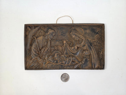 Welcome to Our World Nativity Plaque | Beeswax Ornament