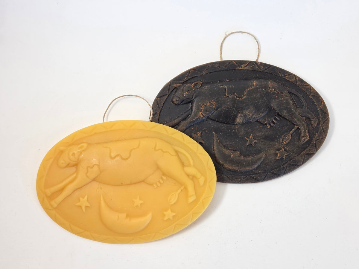 Cow Jumping the Moon | Beeswax Ornament