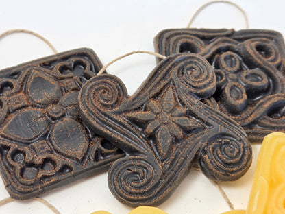 Temple Stone - Set of 3 | Beeswax Ornament
