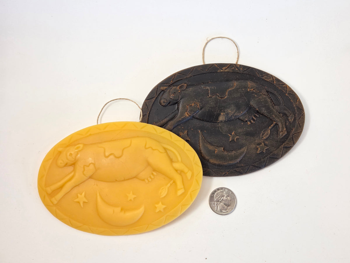 Cow Jumping the Moon | Beeswax Ornament