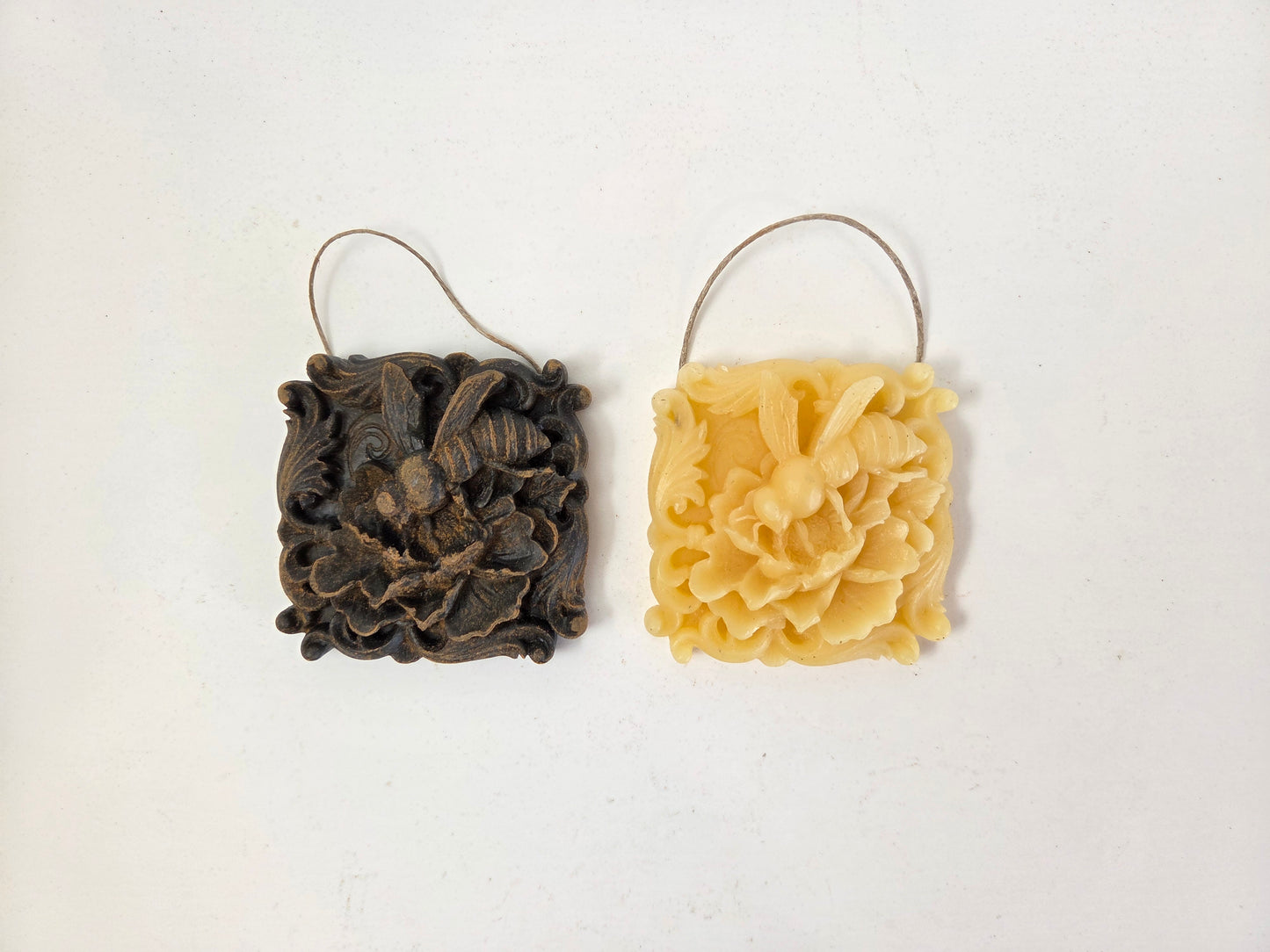 Peony Bee | Beeswax Ornament