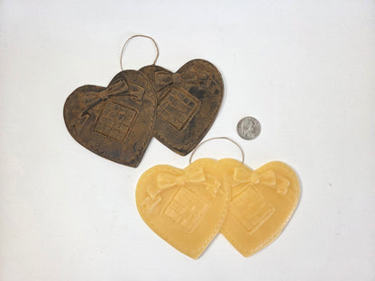 Vintage Hearts | Beeswax Ornament
