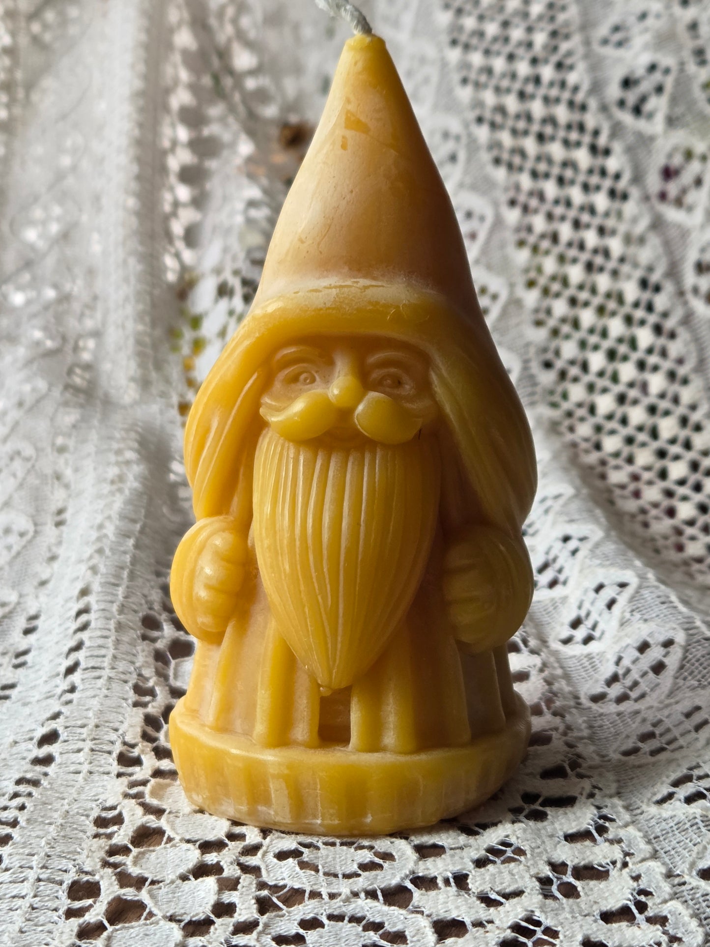 Night Watchman Gnome | Beeswax Candle