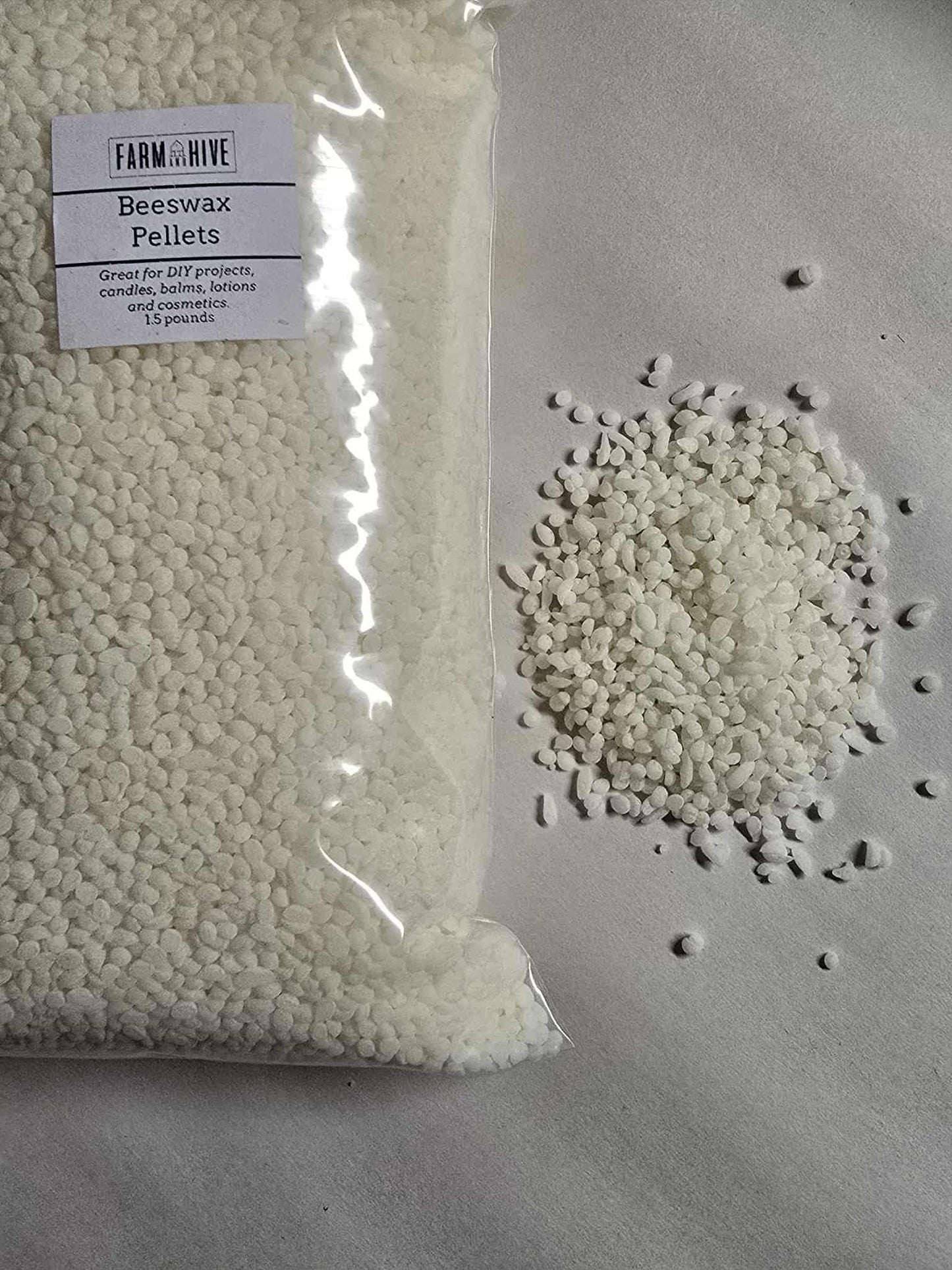 Pure Beeswax Pellets - White | Bulk Crafting Beeswax