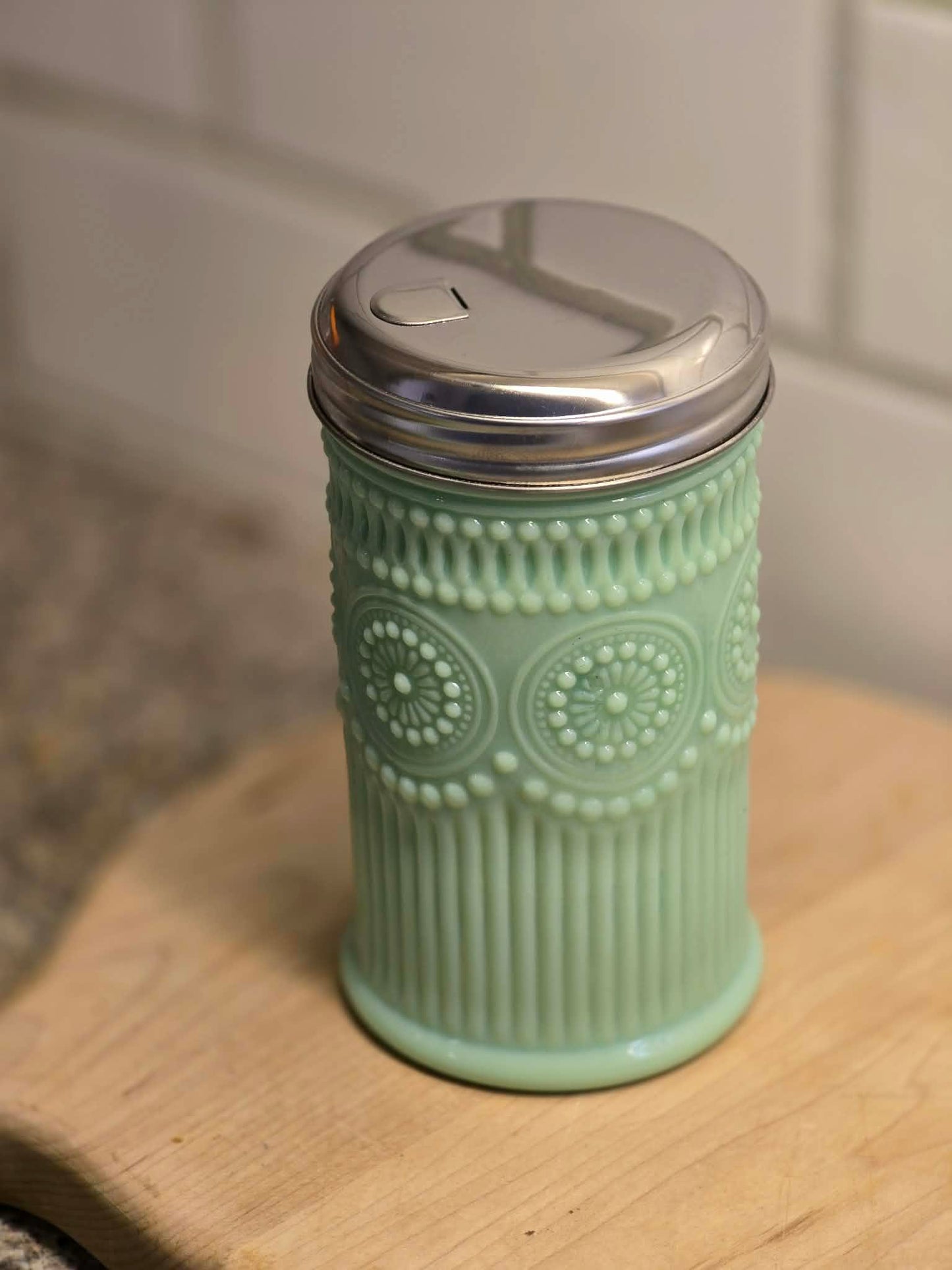 Jadeite Sugar Shaker